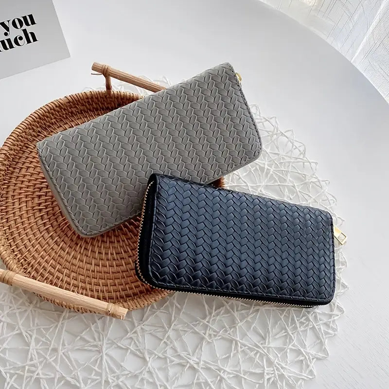 Black Chevron Wallet Clutch