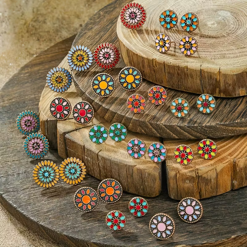 Bohemian Floral Studs