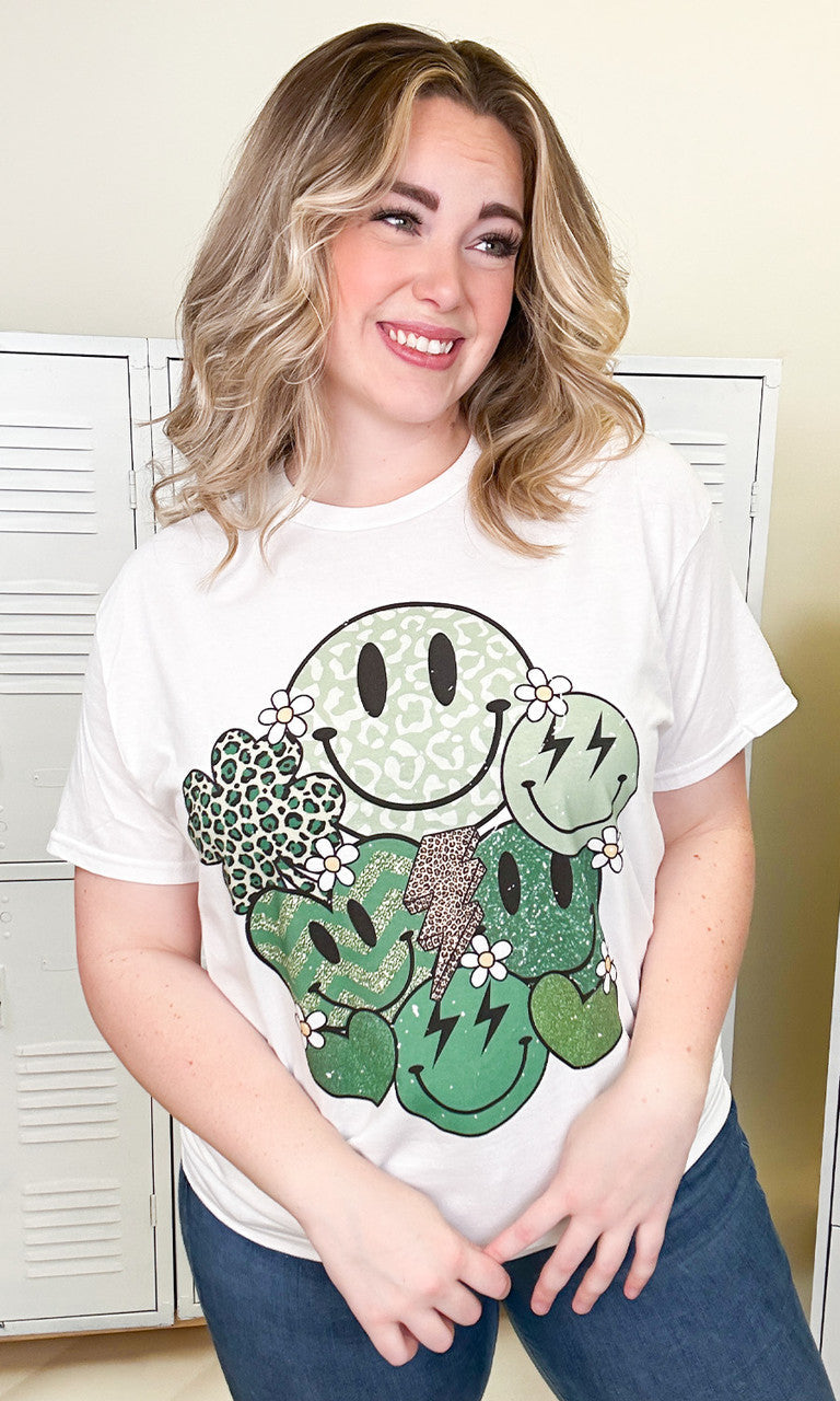 St. Patrick's Vibes Adult Graphic T-Shirt