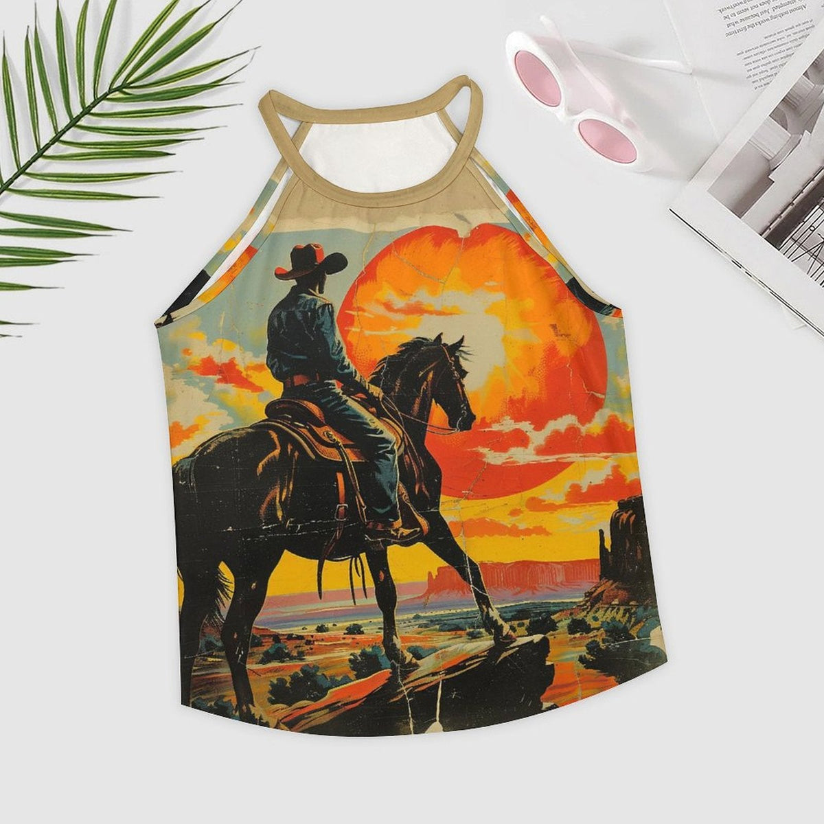 Baha Ranch Sunset Cowboy Tank Top