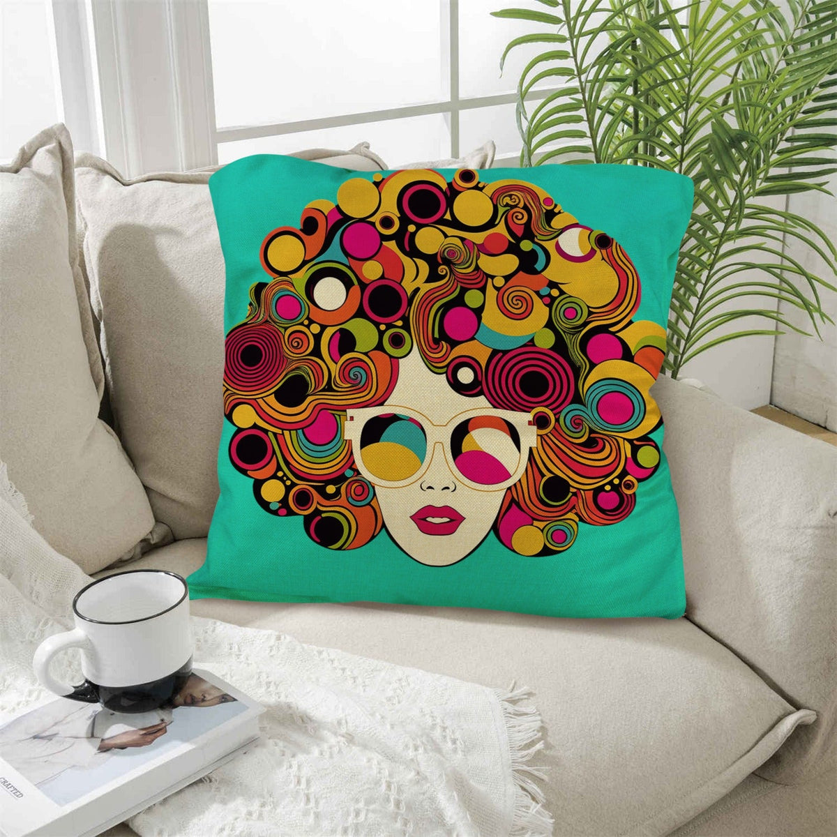 Baha Ranch Disco Girl Pillow Case Made In America