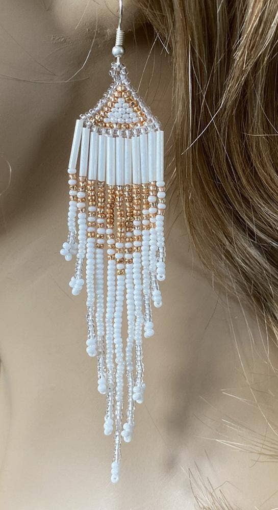 Dove Diamond Tassel Earrings