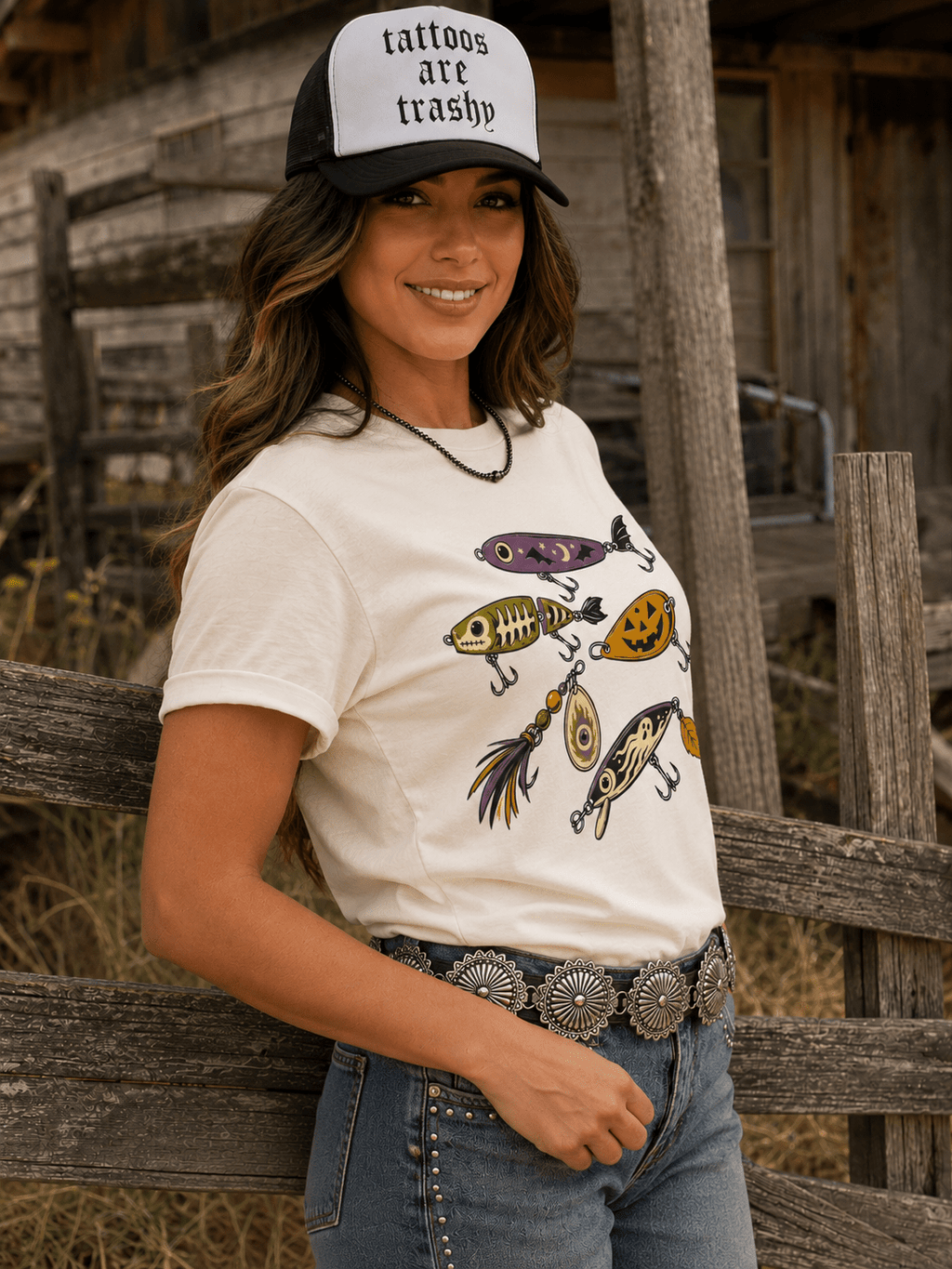 Halloween Fishing Lure Graphic Tee