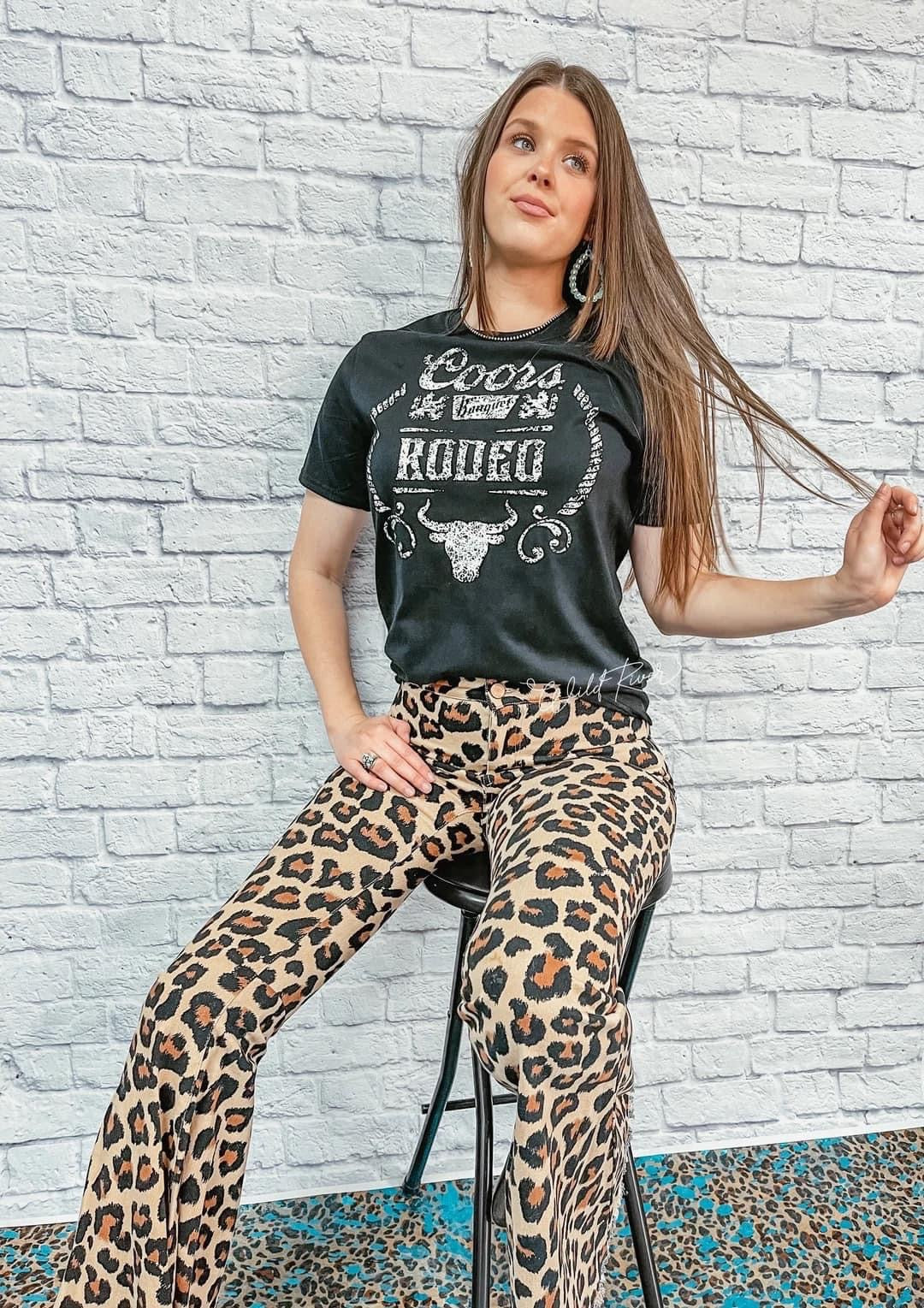 Coors Banquet Rodeo Distressed Western Graphic on Gildan Softstyle Black Shirt – Graphic Tee, Long Sleeve & Crewneck.