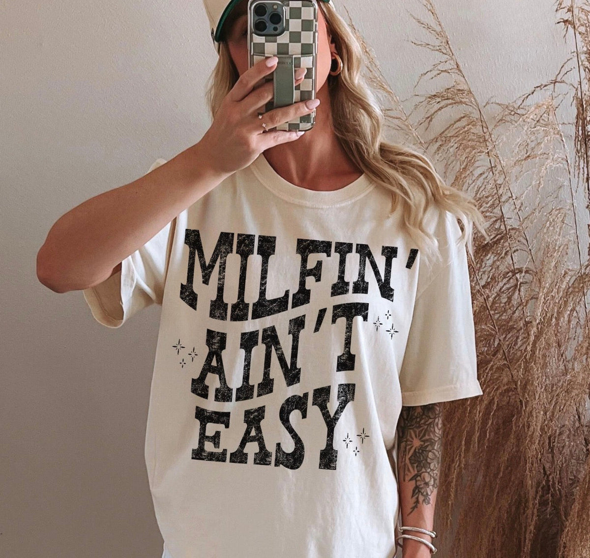 Milfin’ Ain’t Easy Shirt – Graphic Tee, Long Sleeve & Crewneck