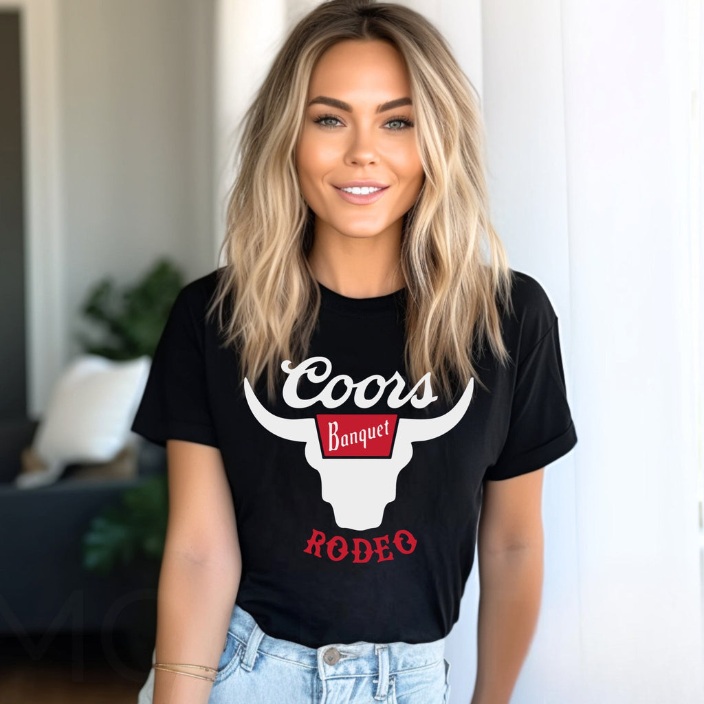 Coors Rodeo Black Graphic Shirt – Graphic Tee, Long Sleeve & Crewneck