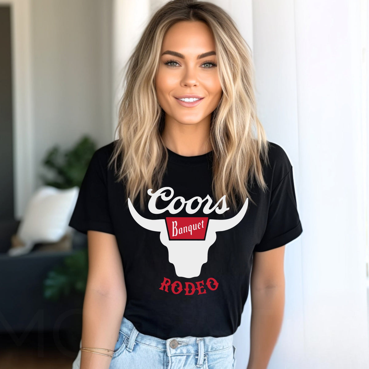 Coors Rodeo Black Graphic Shirt – Graphic Tee, Long Sleeve & Crewneck