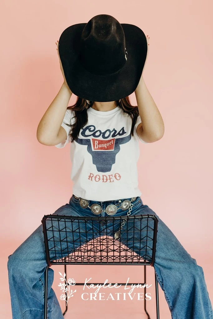 Coors Rodeo White Graphic Shirt – Graphic Tee, Long Sleeve & Crewneck (Copy)