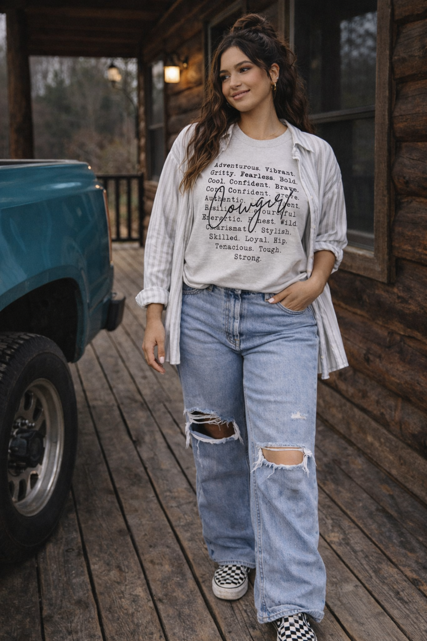 Confident Cowgirl Definition Graphic Tee Shirt – Graphic Tee, Long Sleeve & Crewneck