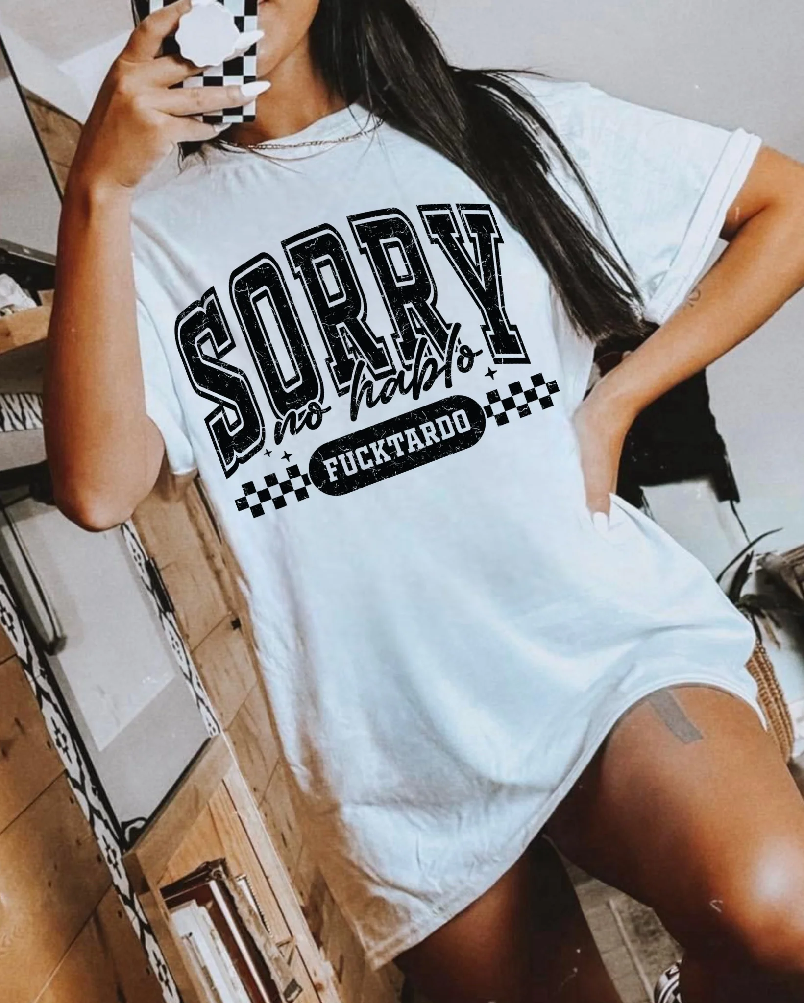 Sorry No Hablo F*cktardo Graphic Shirt – Graphic Tee, Long Sleeve & Crewneck