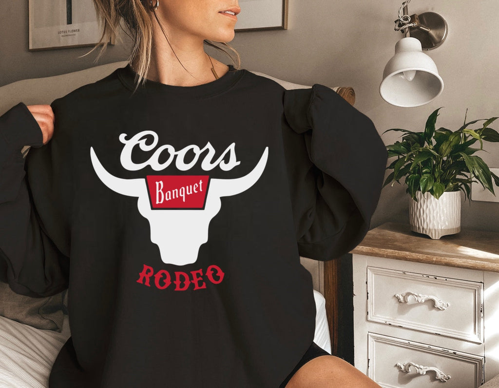 Coors Rodeo Black Graphic Shirt – Graphic Tee, Long Sleeve & Crewneck