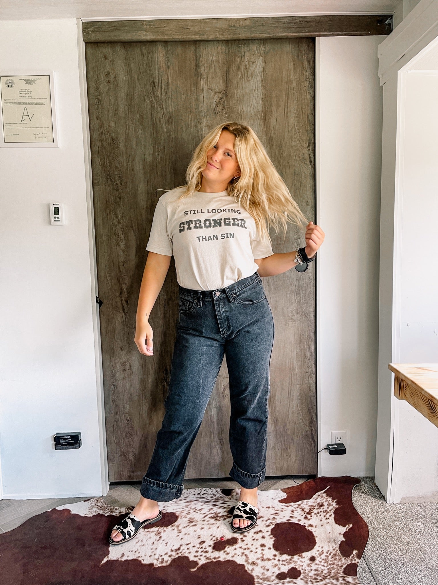 Stronger Than Sin Graphic Shirt – Graphic Tee, Long Sleeve & Crewneck