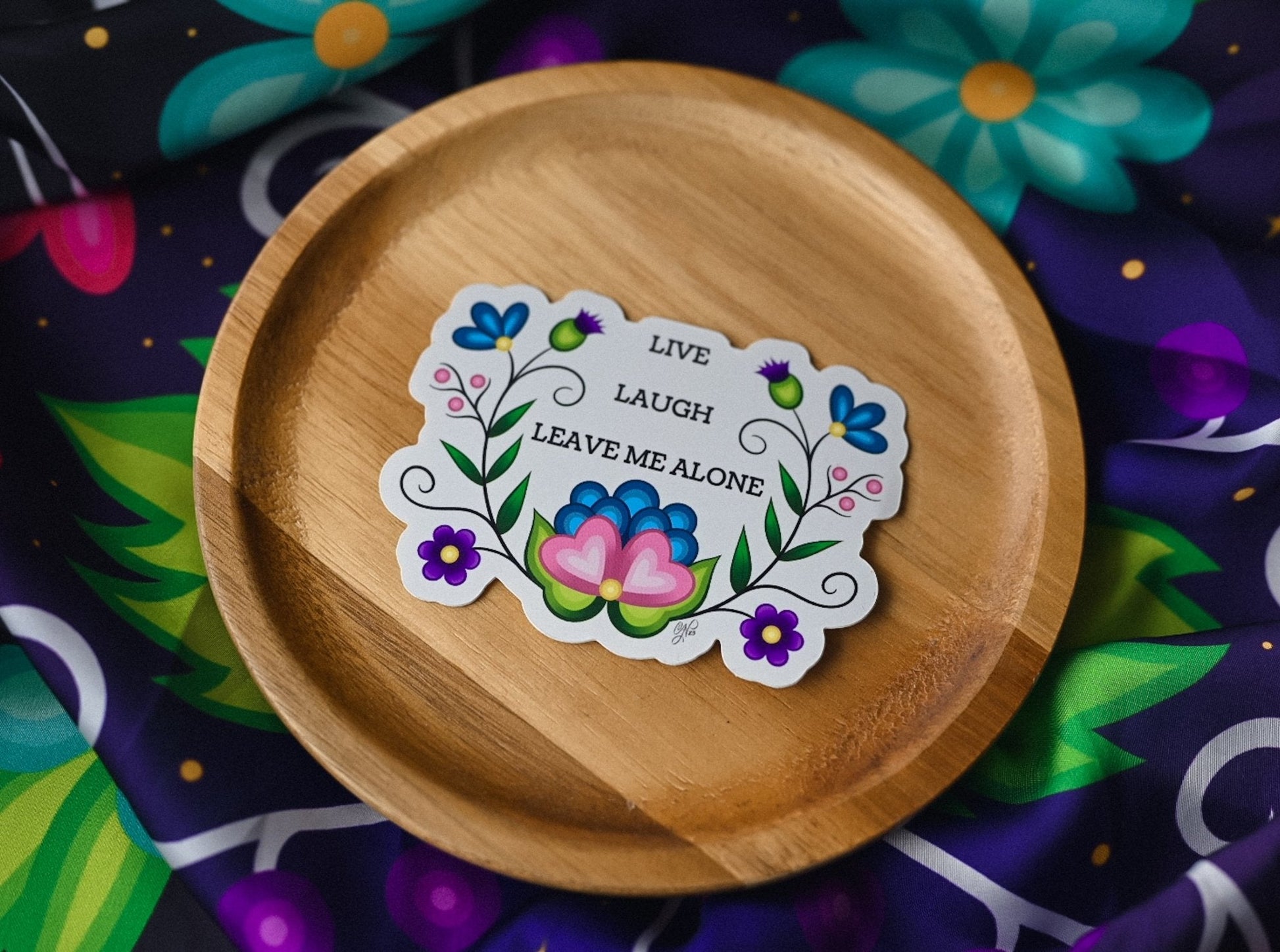 Live Laugh Leave Me Alone Sticker