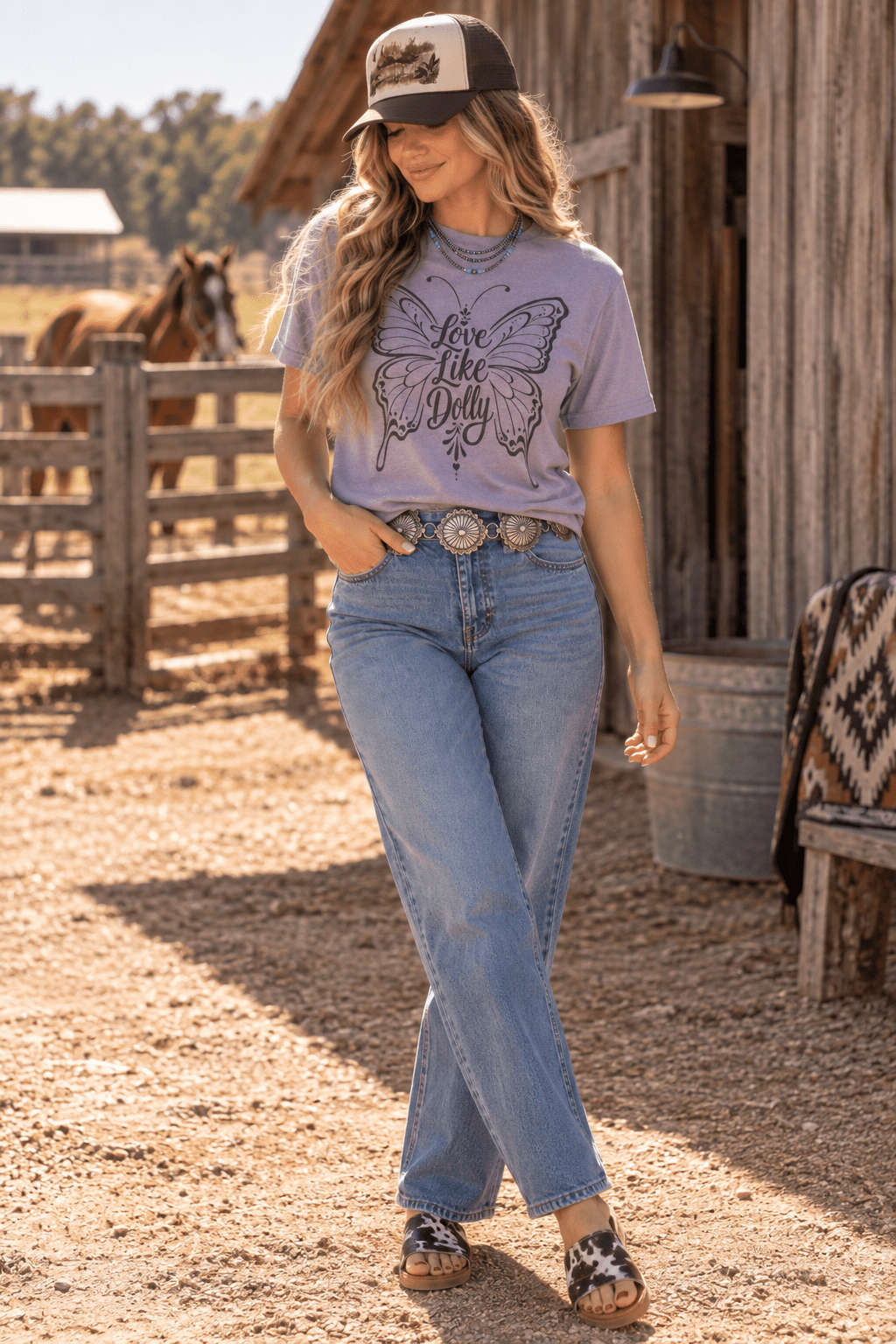 Love Like Dolly Butterfly Graphic Tee