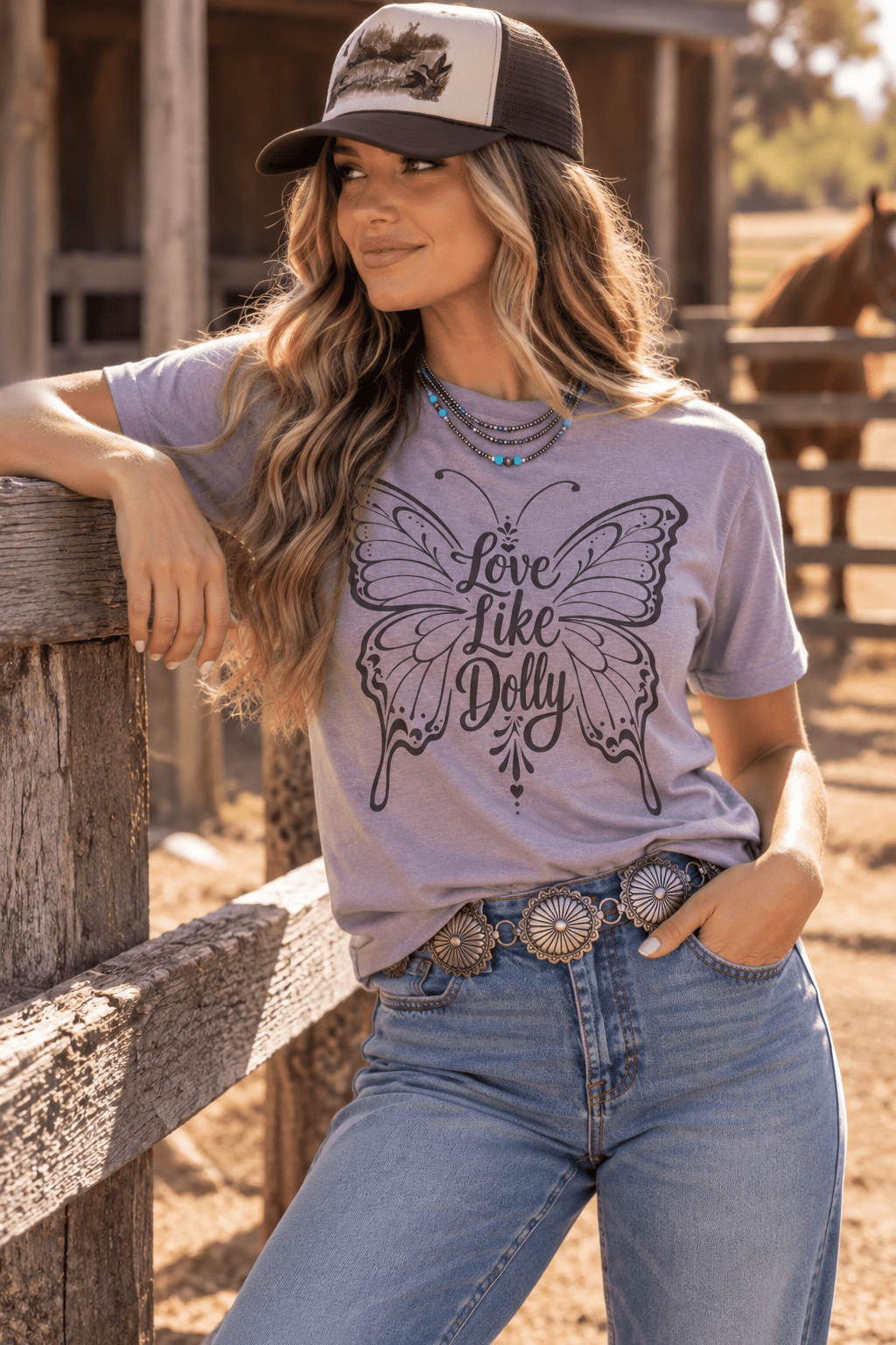 Love Like Dolly Butterfly Graphic Tee