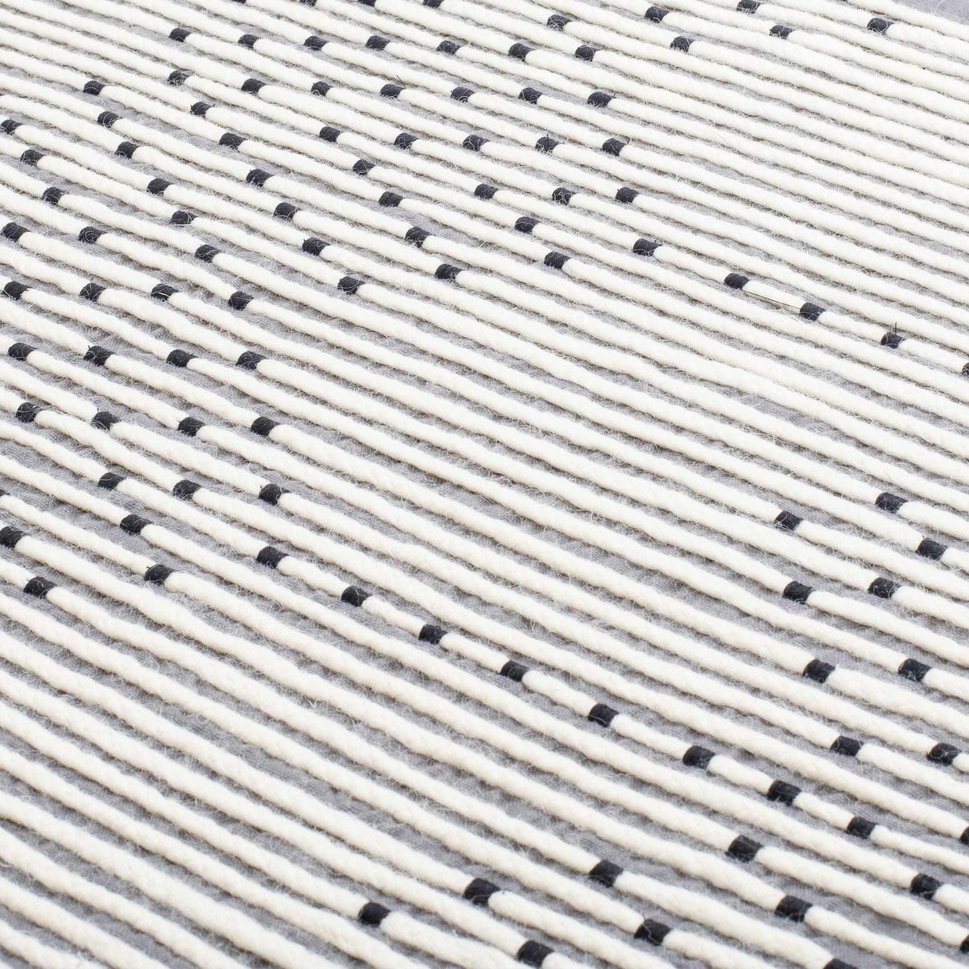 Mansura Gray and White Patterned Wall Hanging