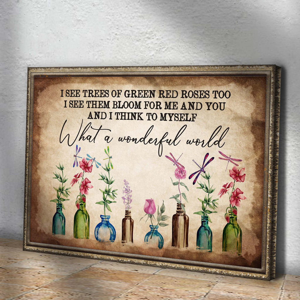What A Wonderful World Sign X