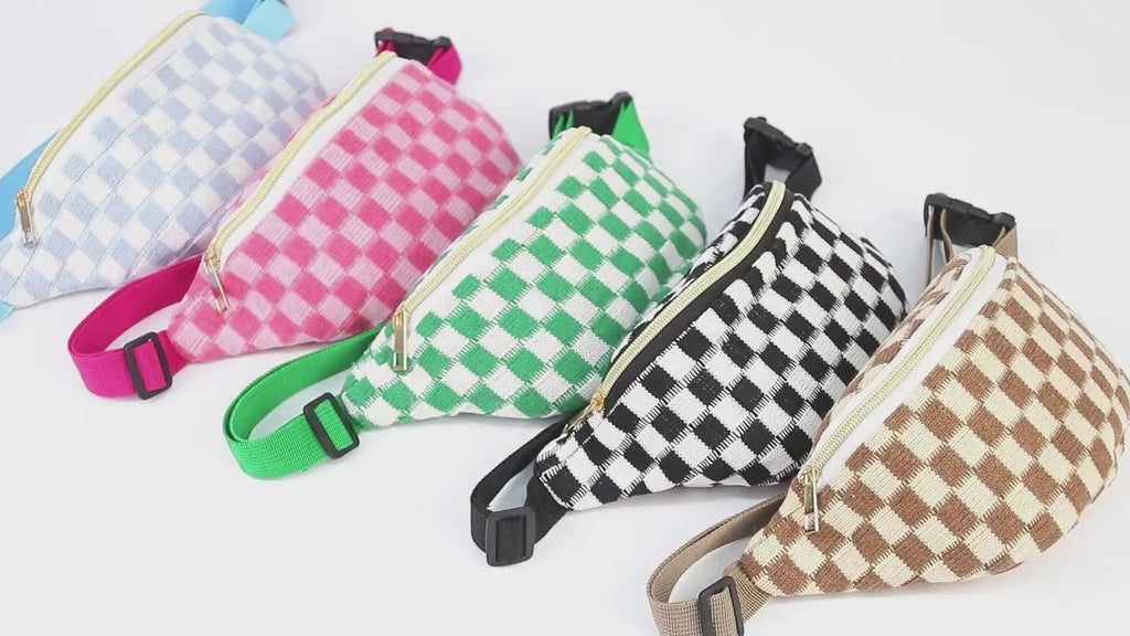 CHECKERED FANNY PACK