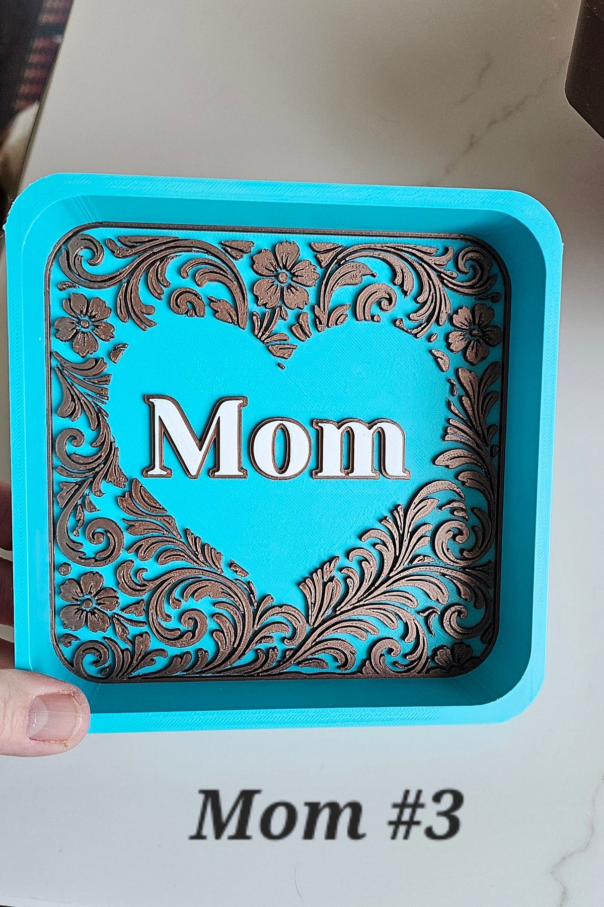 Baha Ranch 3d Print Western Longhorn Cowboy Cowgirl Accessory Tooled Tray