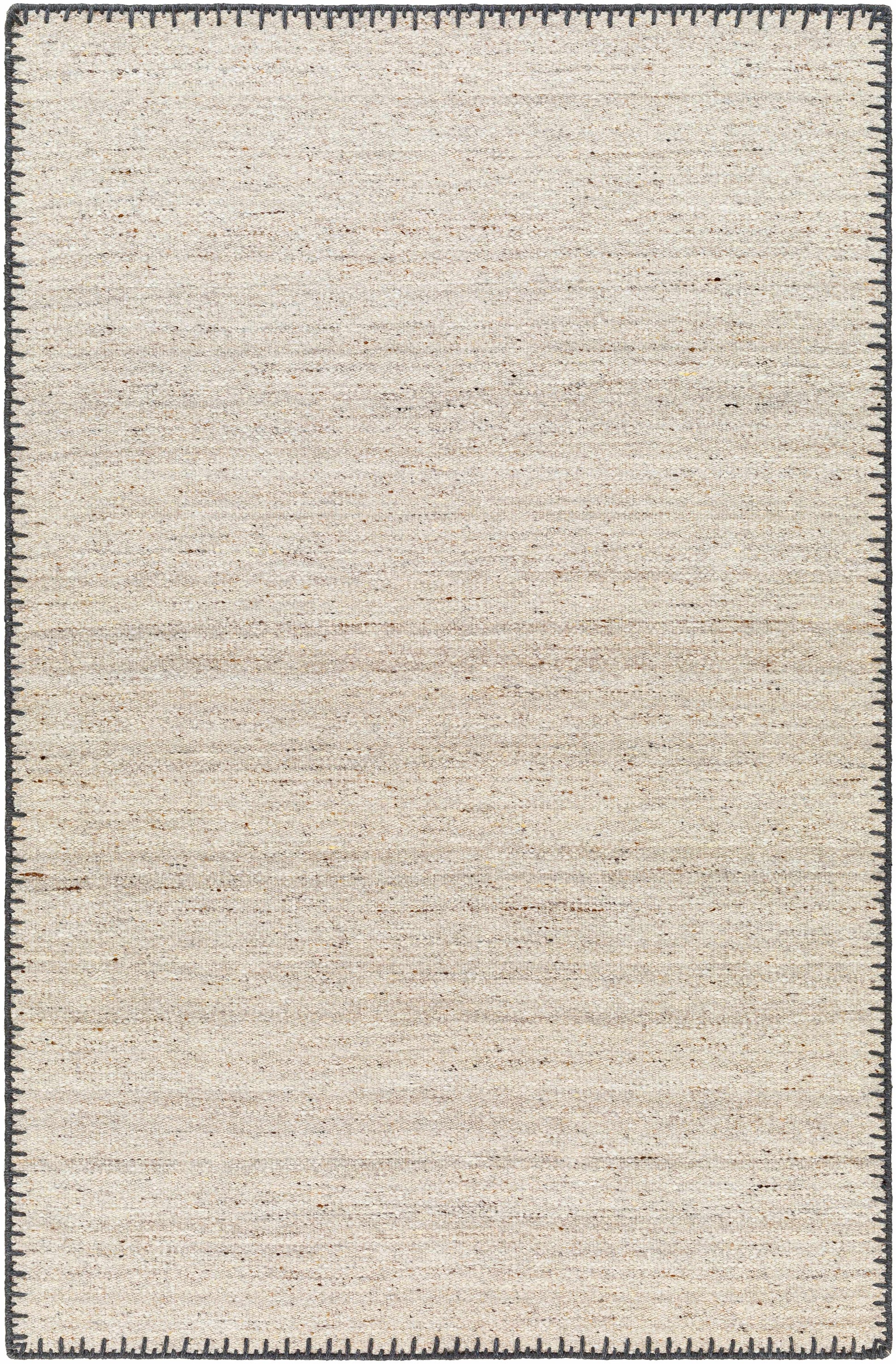 Ayumu Beige Hand Woven Wool Area Rug
