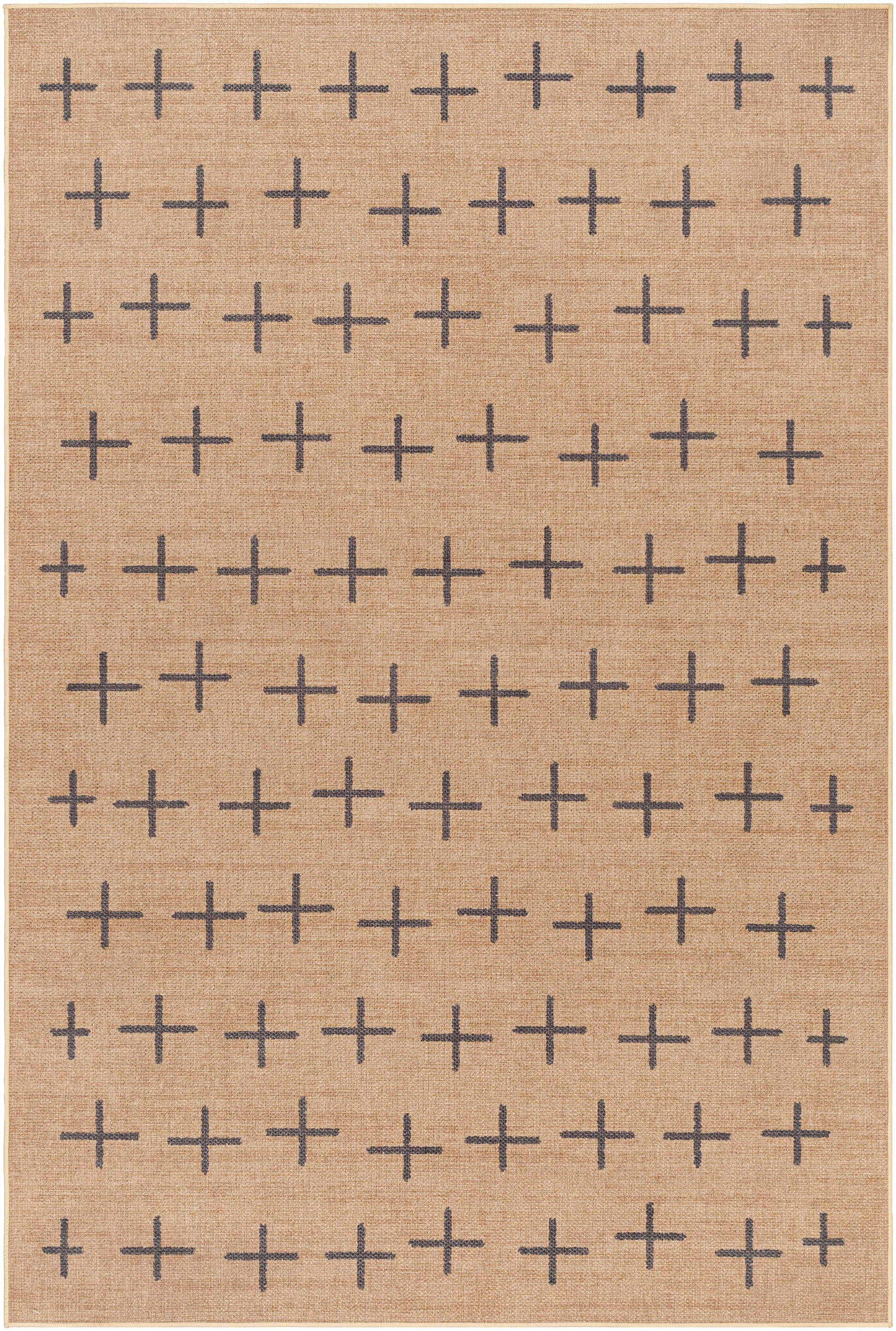 Haimi Black Washable Jutely Rug