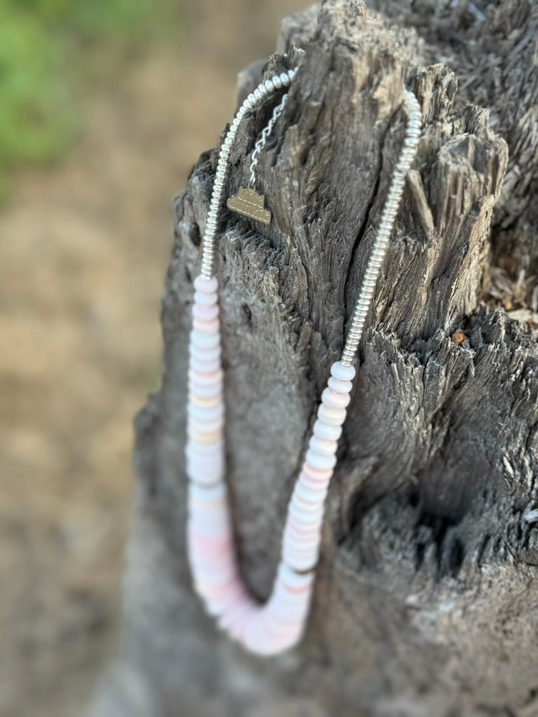 Sweetwater Pink Conch Beaded Necklace