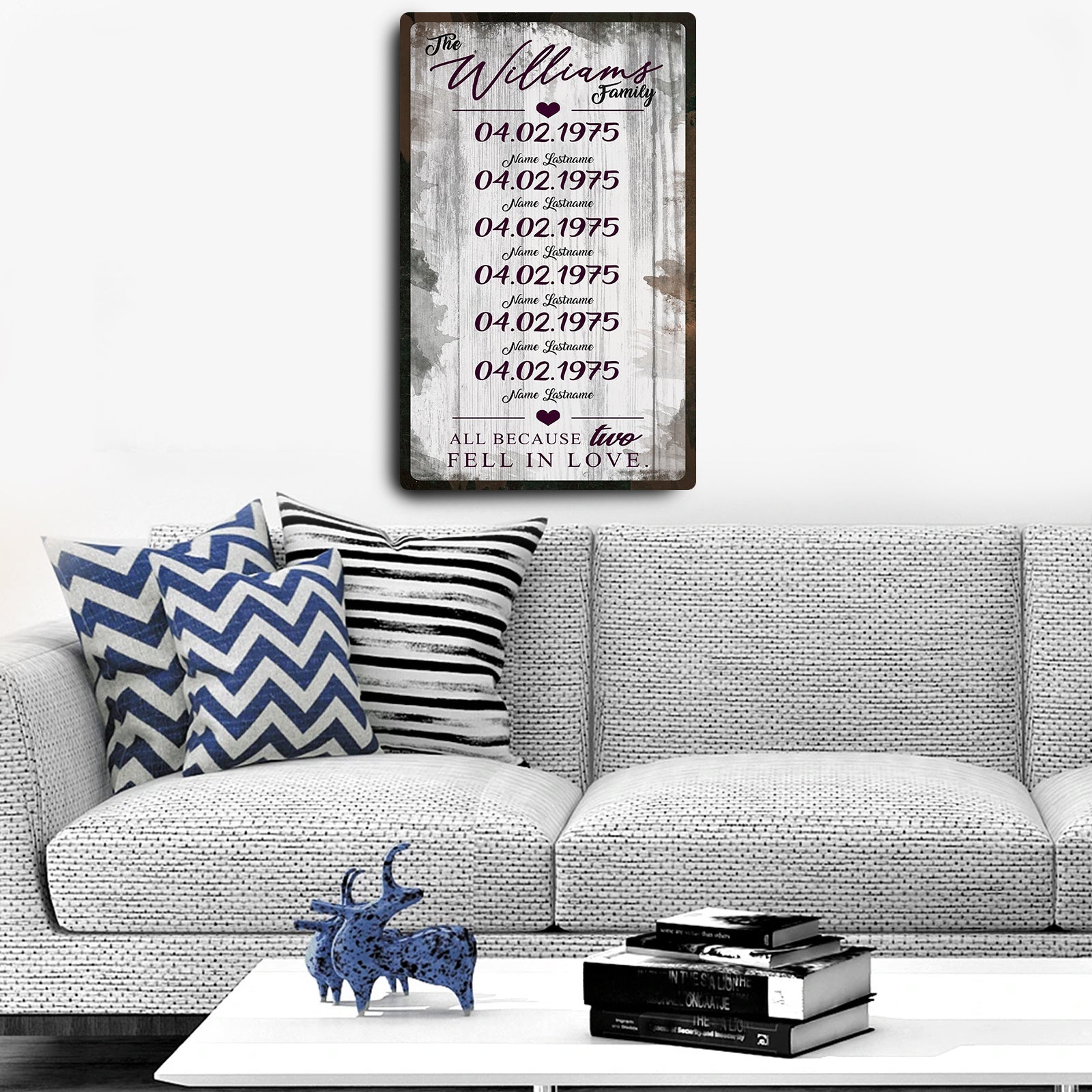 Family Dates Sign