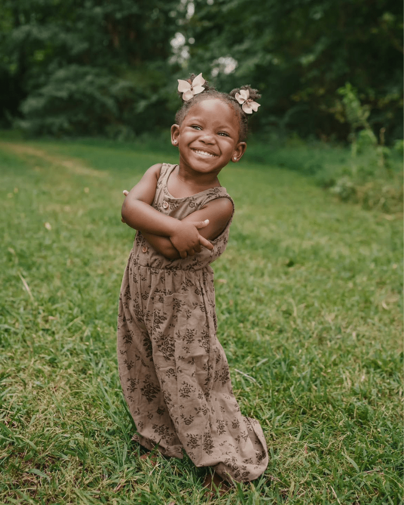 Wren Button Front Jumpsuit - Sepia Garden