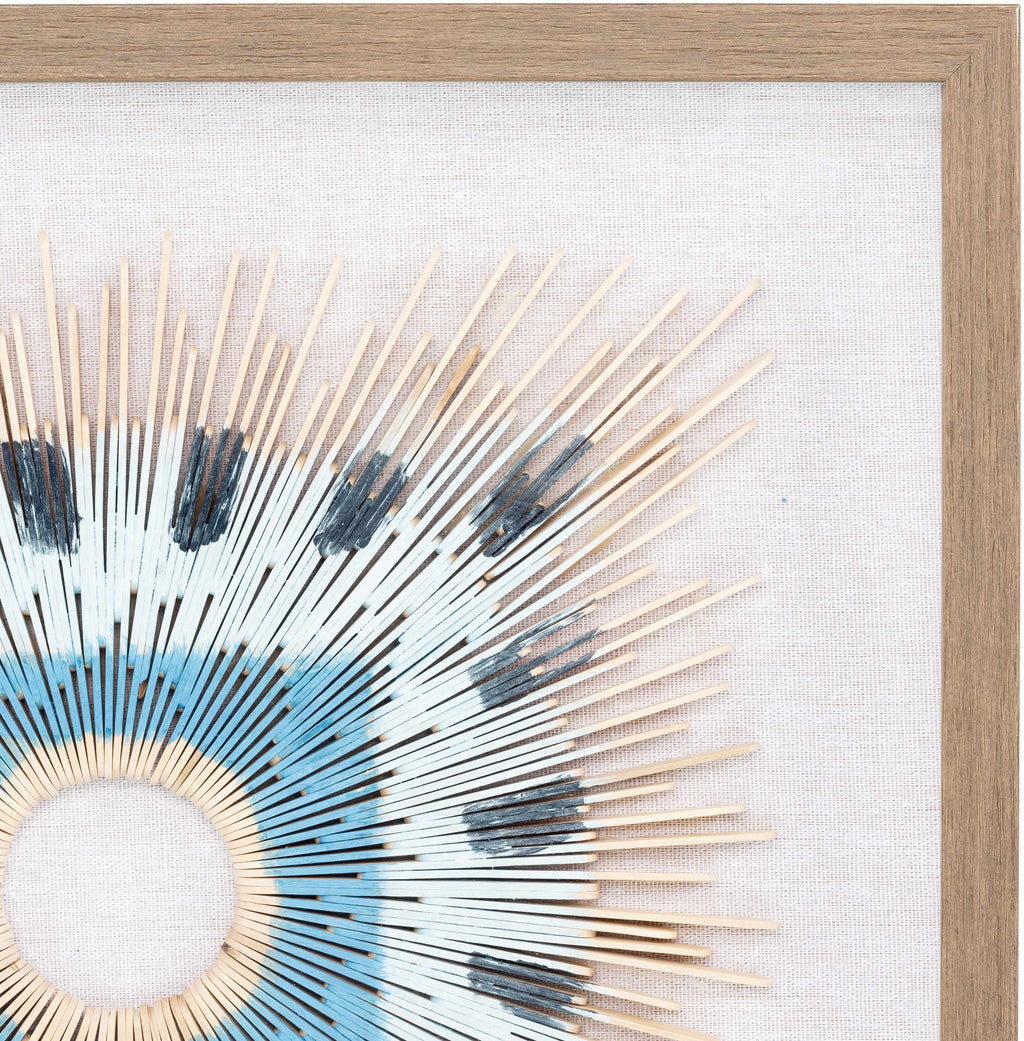Yenice Natural Wood Geometric Wall Art Set Of Two