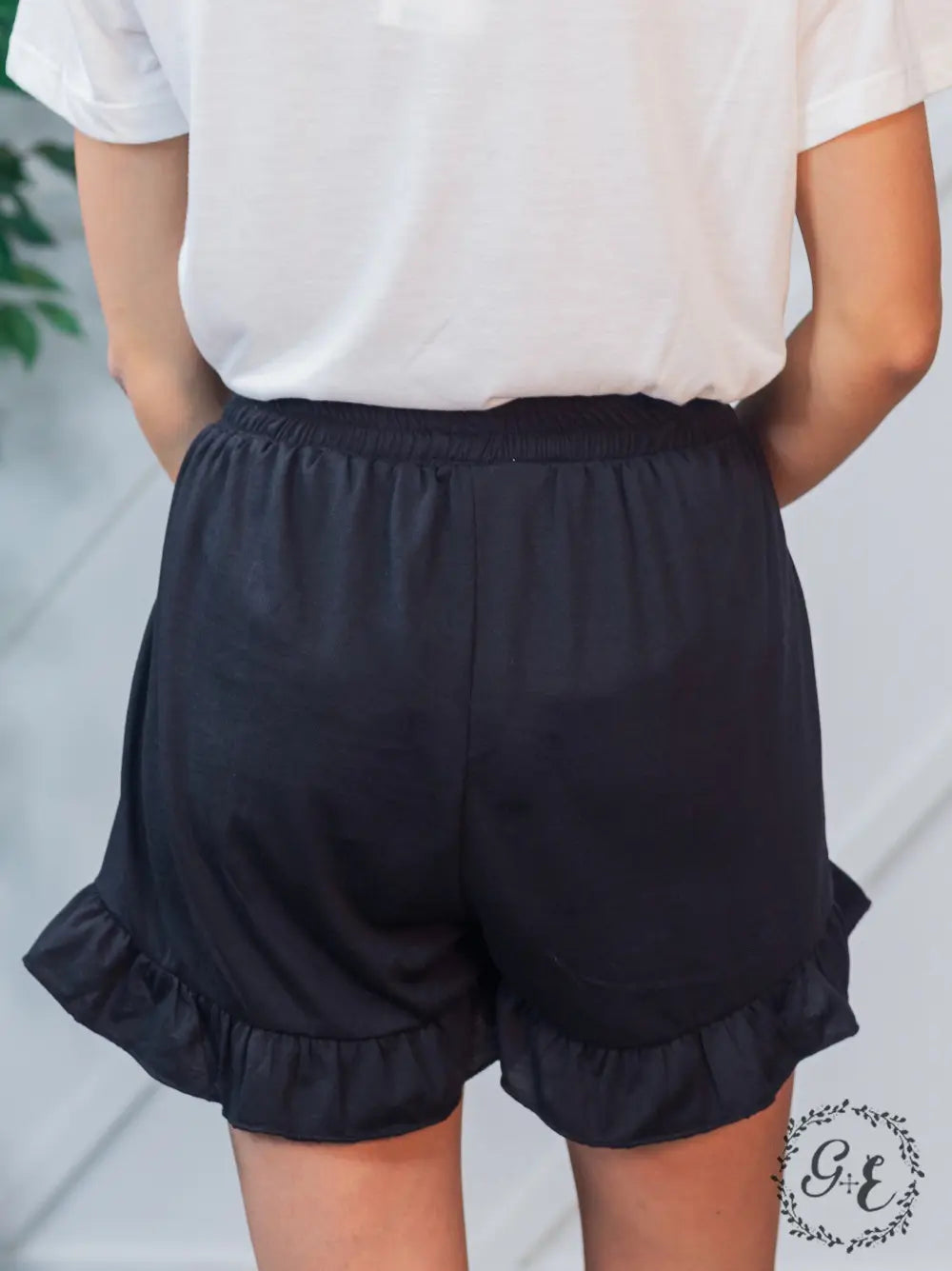 Minding My Business Ruffle Shorts