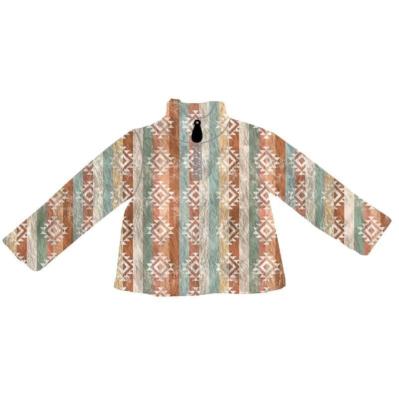 Lil’ Jersey Aztec Sherpa