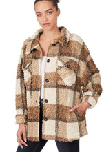 Load image into Gallery viewer, Mad for Plaid Sherpa Shacket
