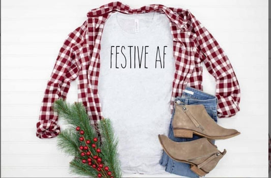 Festive AF tee