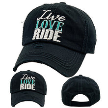 Load image into Gallery viewer, Live Love Ride Caps
