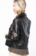 Load image into Gallery viewer, Floral biker jacket
