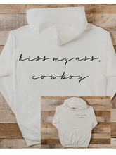 Load image into Gallery viewer, kiss my ass, cowboy hoodie
