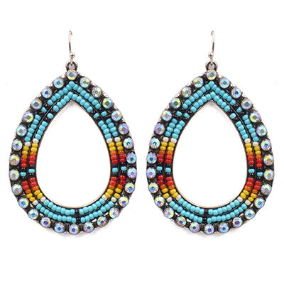 Open drop earrings