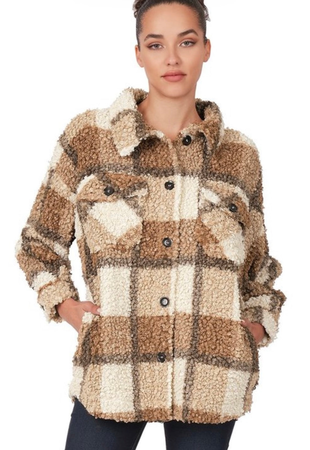 Mad for Plaid Sherpa Shacket