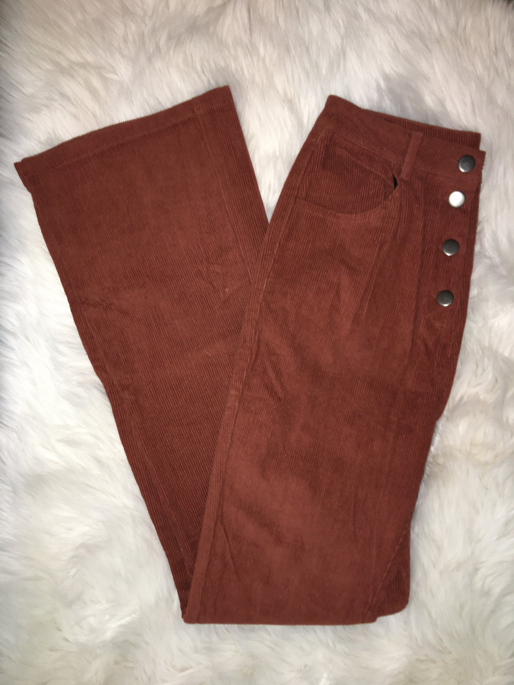 Rust corduroy Flares