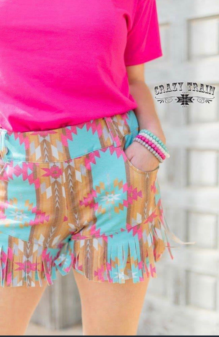 Fringe shorts