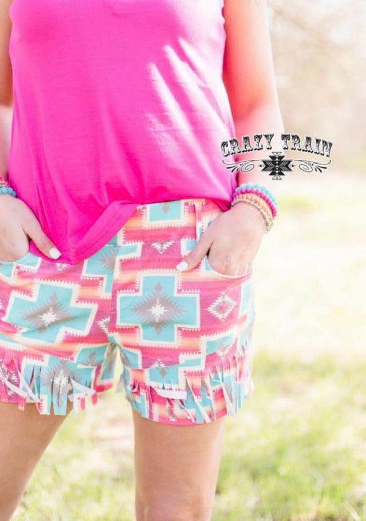 Fringe shorts