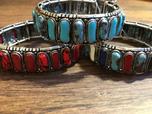 Load image into Gallery viewer, Southwest stone cuff
