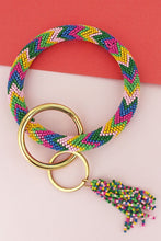 Load image into Gallery viewer, Beaded key ring bangles
