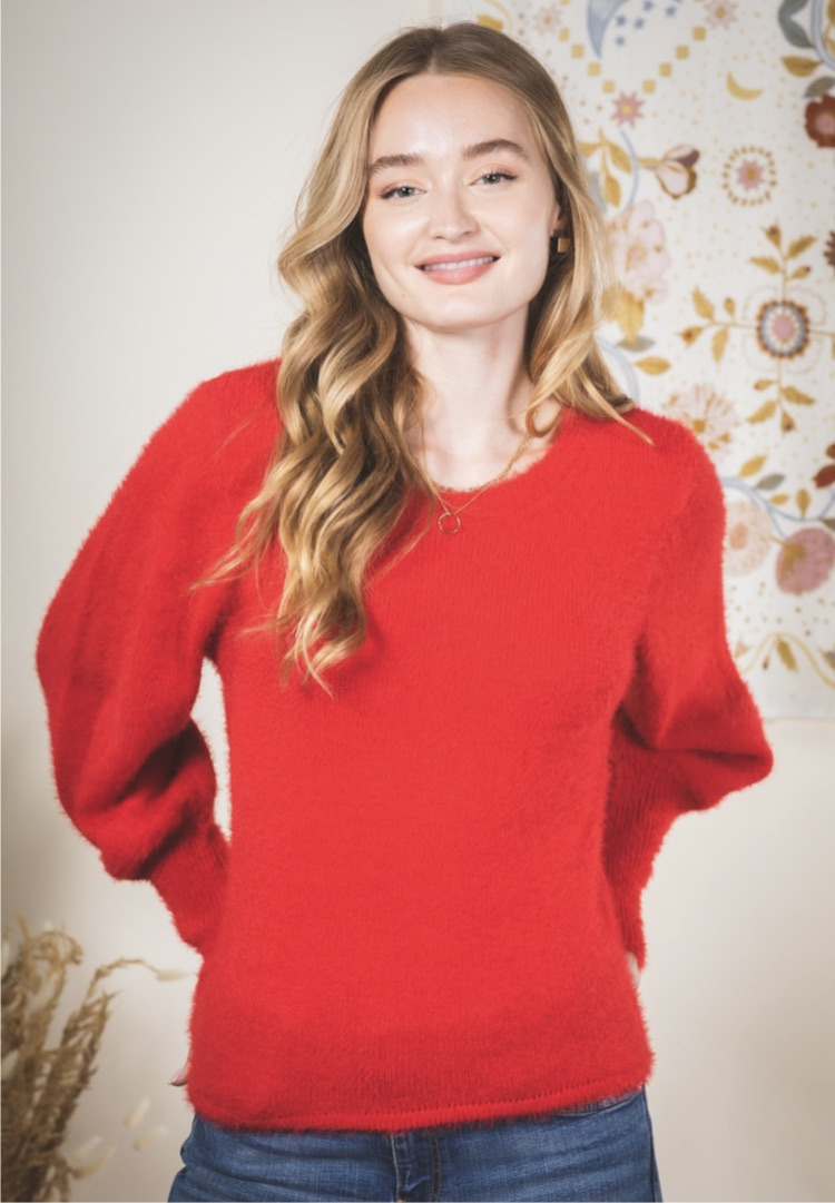 Festive Red Sweater