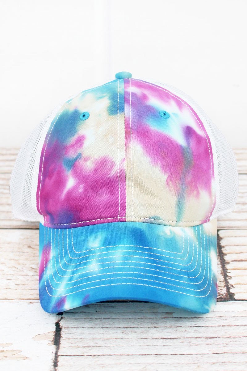 Tie dye ball cap