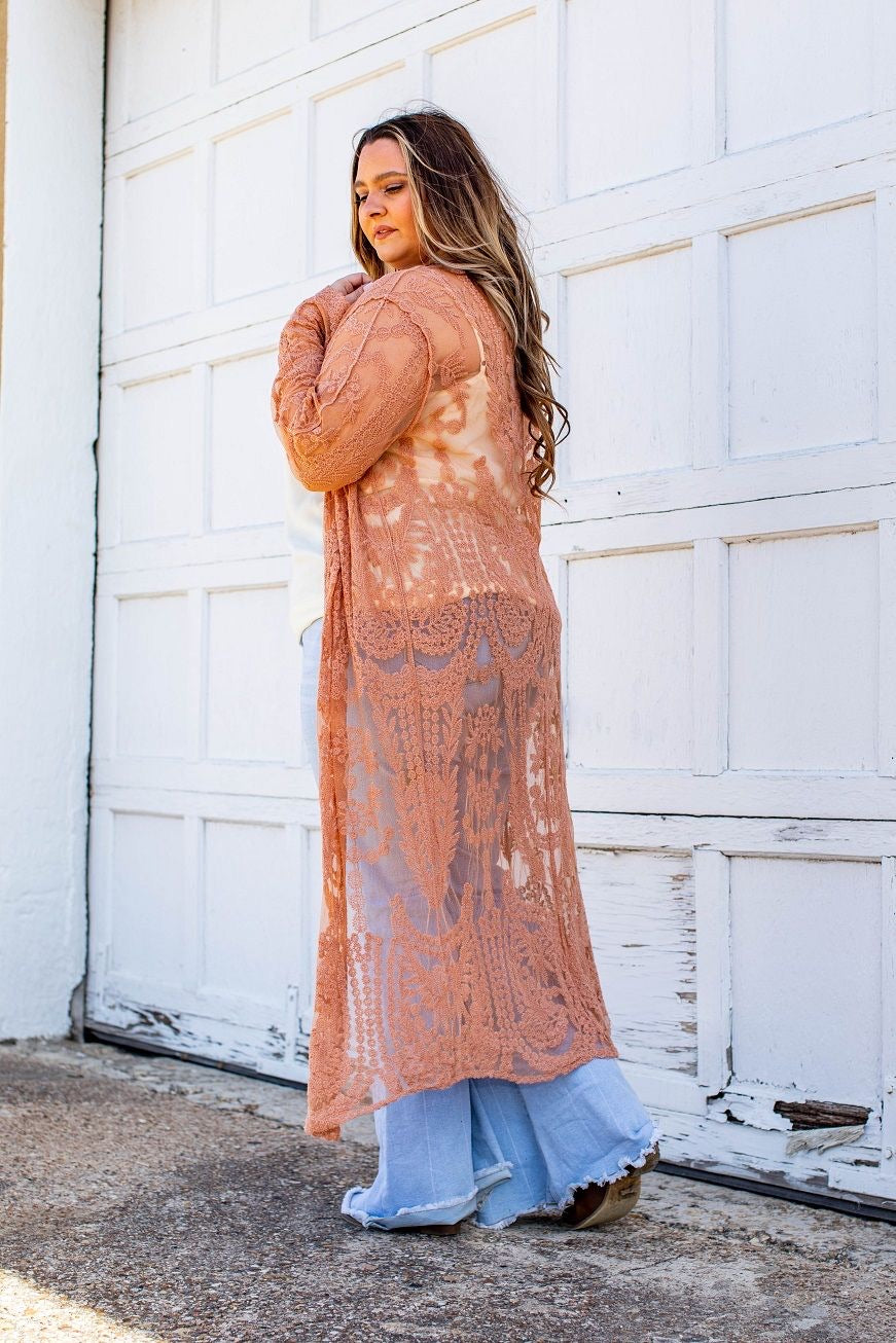 Floral Lace Duster