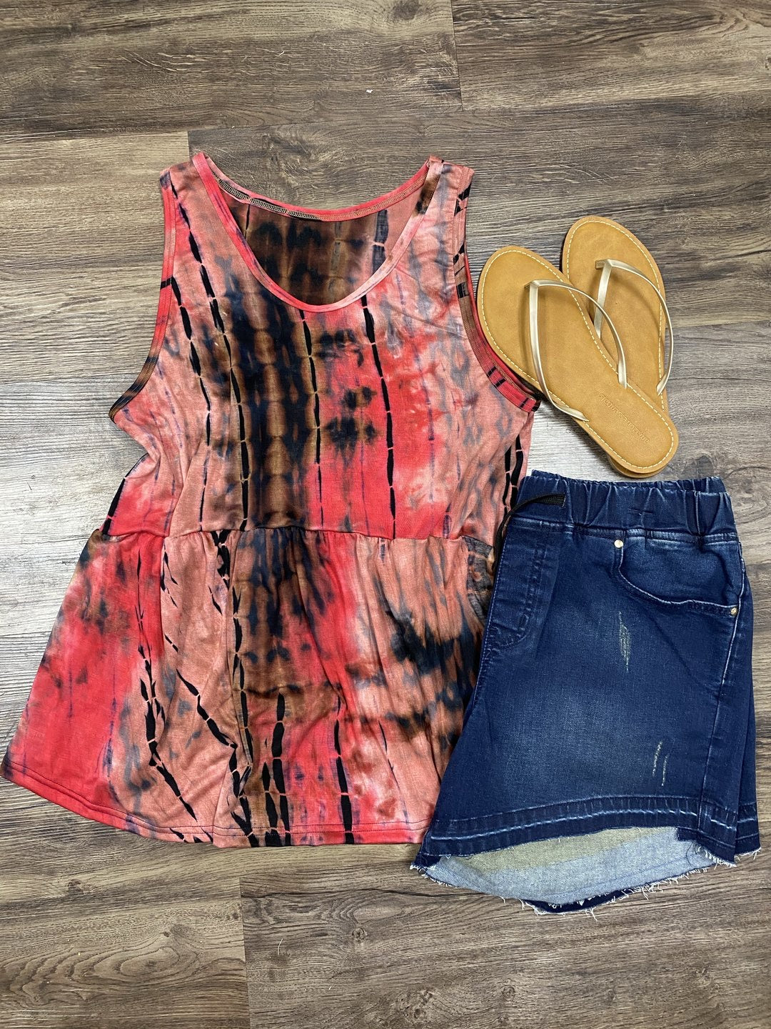 Hot Lava Peplum Tank