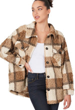 Load image into Gallery viewer, Mad for Plaid Sherpa Shacket
