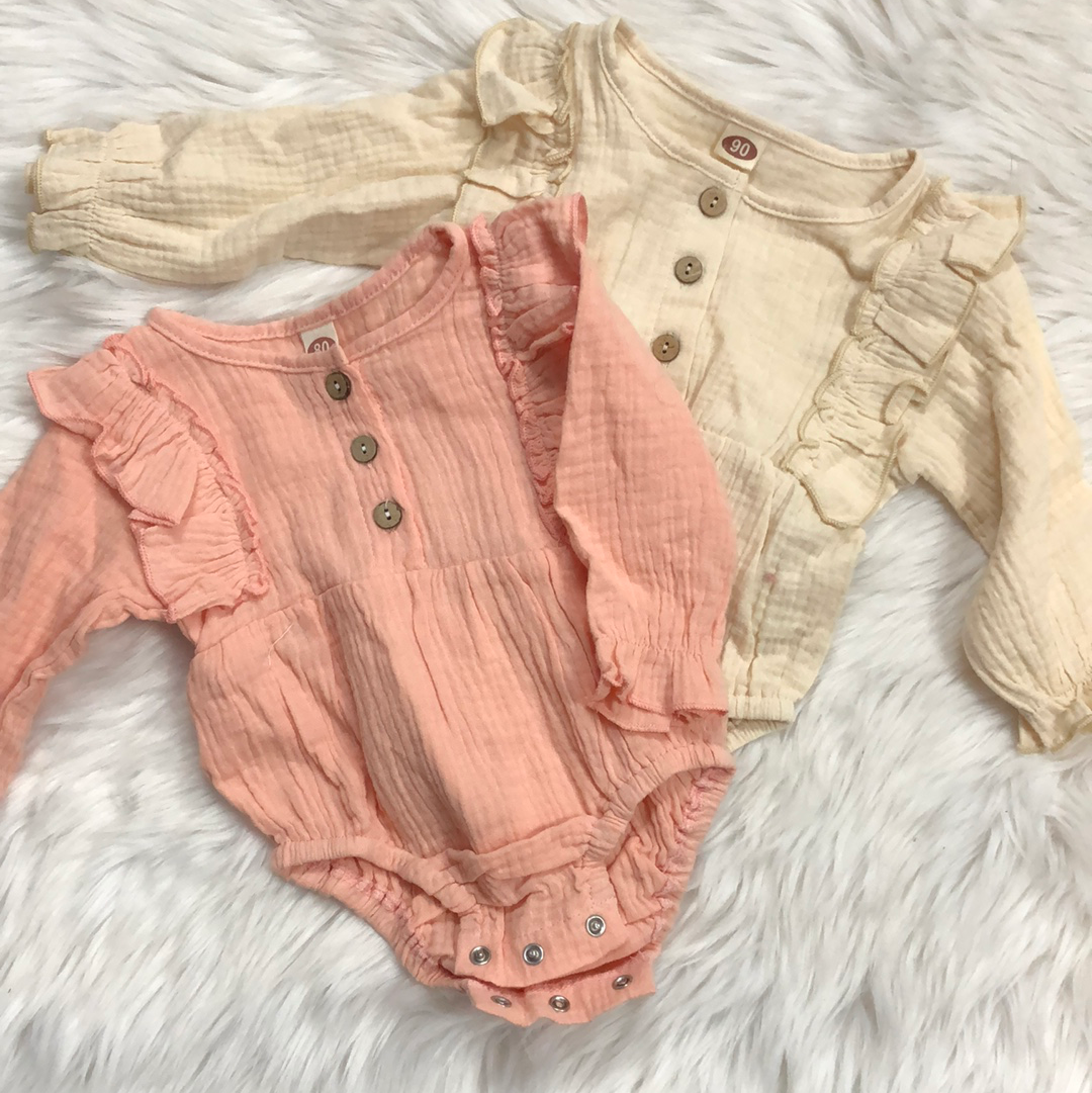 Ruffle Button Romper