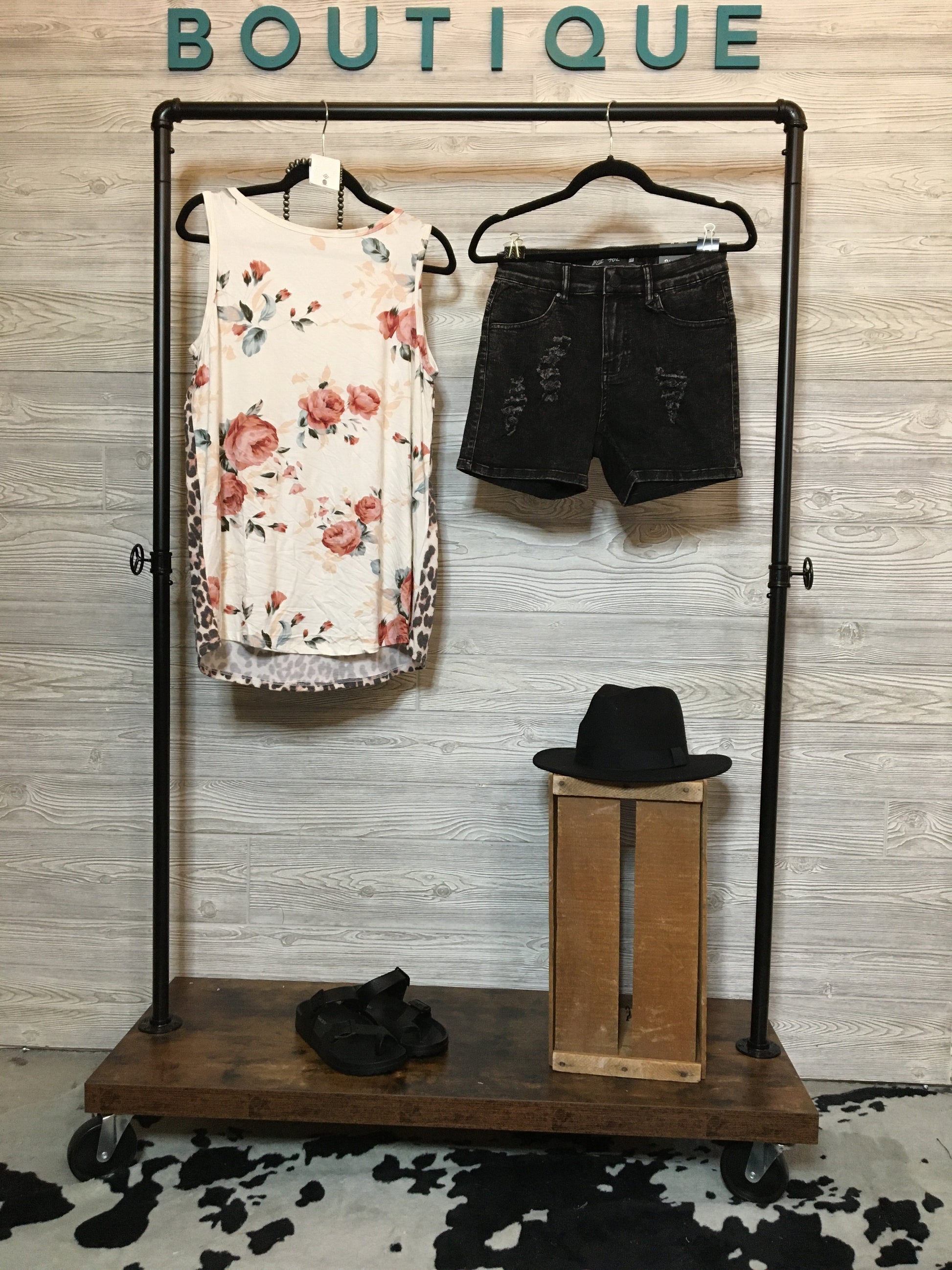 Leopard/Floral Tank